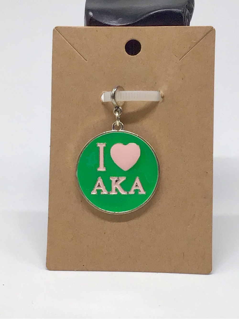 AKA Green & Pink Enamel Charm Pendant